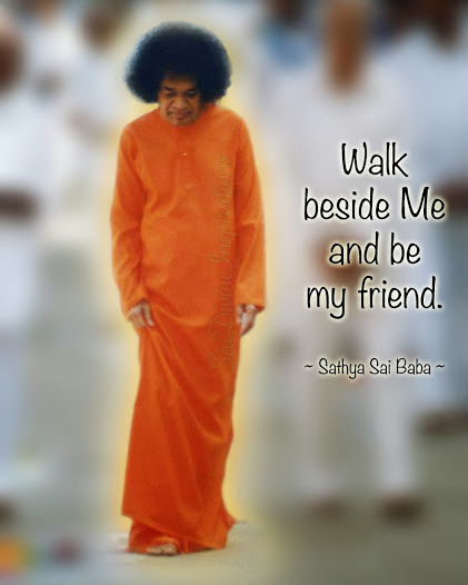 Walk beside me and be my friend.